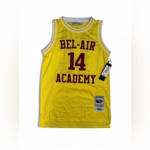 NWT Yellow and red Will Smith Fresh Prince Bel-Air basketball jersey